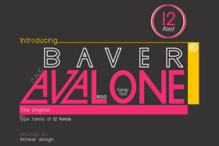 Baver Avalone: A Unique Display Font for Creative Projects