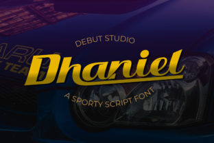 Dhaniel: A Sporty Font for Dynamic Designs