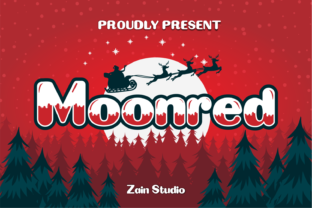 Discover the Elegance of Moonred: A Stylish Display Font for Christmas Cards