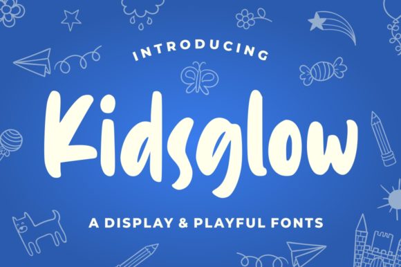 Kidsglow: A Playful Font for Creative Designs