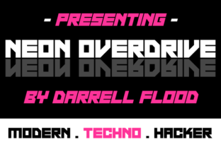 Neon Overdrive: The Ultimate Font for Sci-Fi and Futuristic Design