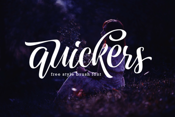 Quickers: A Bold Brush Font for Creative Expression