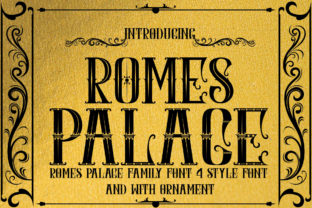 Romes Palace: A Stylish Font for Timeless Design