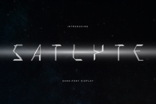 Satlyte: A Bold, Futuristic Display Font