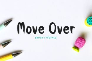 The Move Over: A Versatile Brush Font for Creative Expression