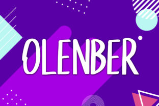 The Olenber: A Cheerful Handmade Brush Font for Creative Expression